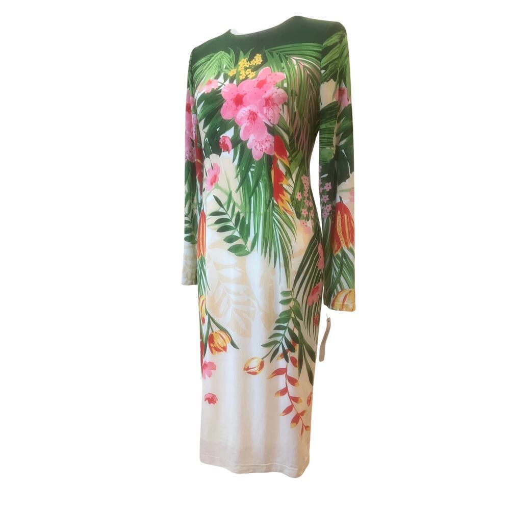 MAGGY LONDON NWT lined hawiaan floral pencil dress womens size 4 - Picture 9 of 11